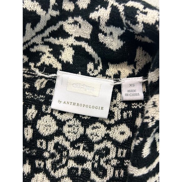 Anthropologie Ett:Twa Sweater Cardigan Blazer Reversible Floral XS NWT - Picture 5 of 6